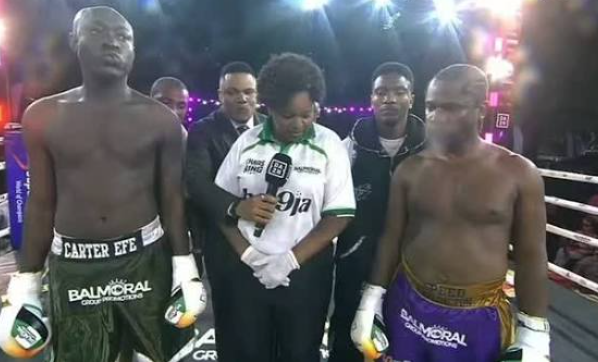 Carter Efe Defeats Speed Darlington in Lagos Ring