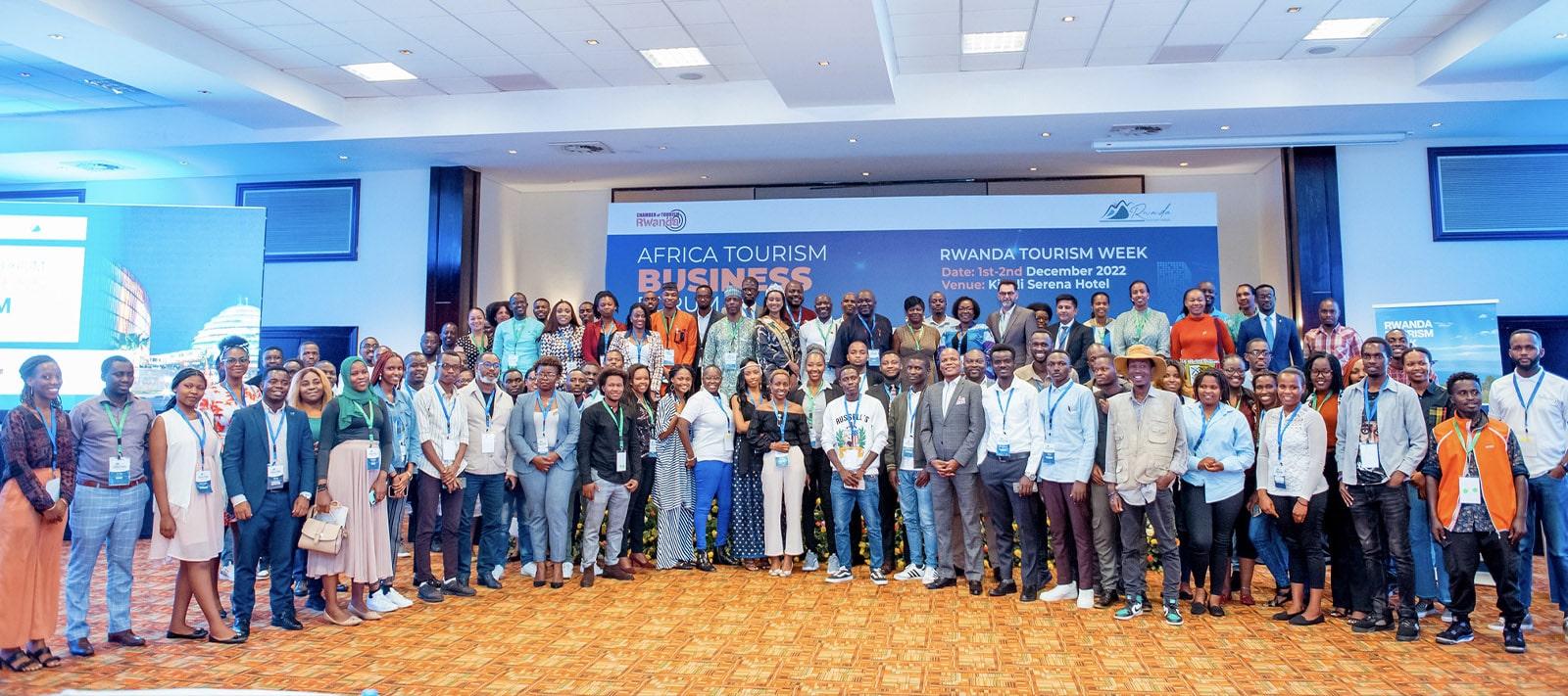 Tour operators and conservationists attending regional tourism panels in Kigali, Rwanda.