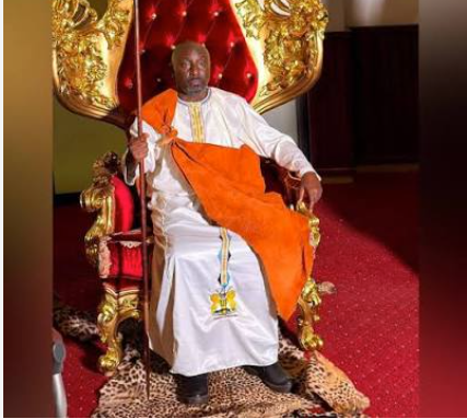 Prince Edward Kijanangoma on the throne