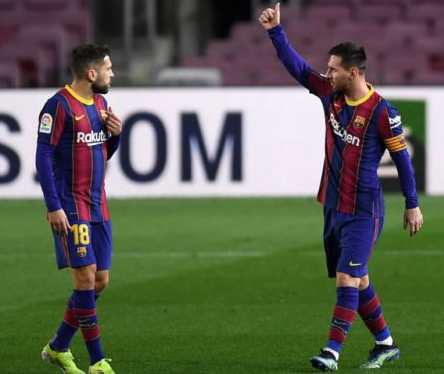 Lionel Messi on pitch